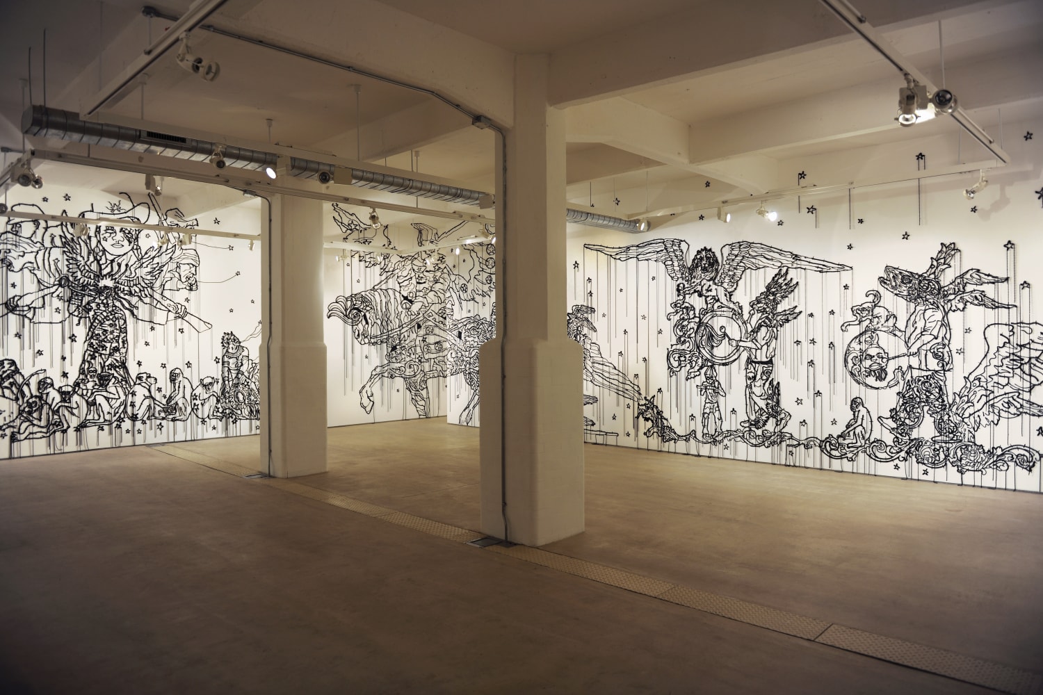 Installation view of Hew Locke, The Nameless, at Hales London