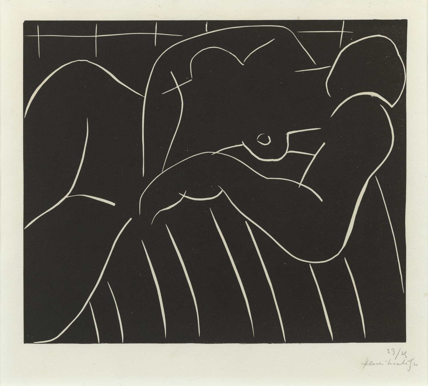 Henri Matisse, Tête de jeune fille et deux cyprins dorés, 1929 | Bernard  Jacobson Gallery