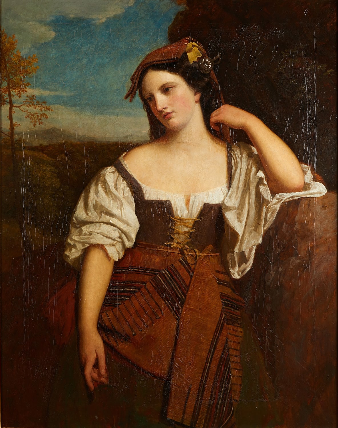 John Graham-Gilbert RSA (1794-1866), The Bandit's Bride  oil on canvas, 1866 121.9 x 97.2cm  Gifted by Mrs Graham-Gilbert, 1867. 1992.036