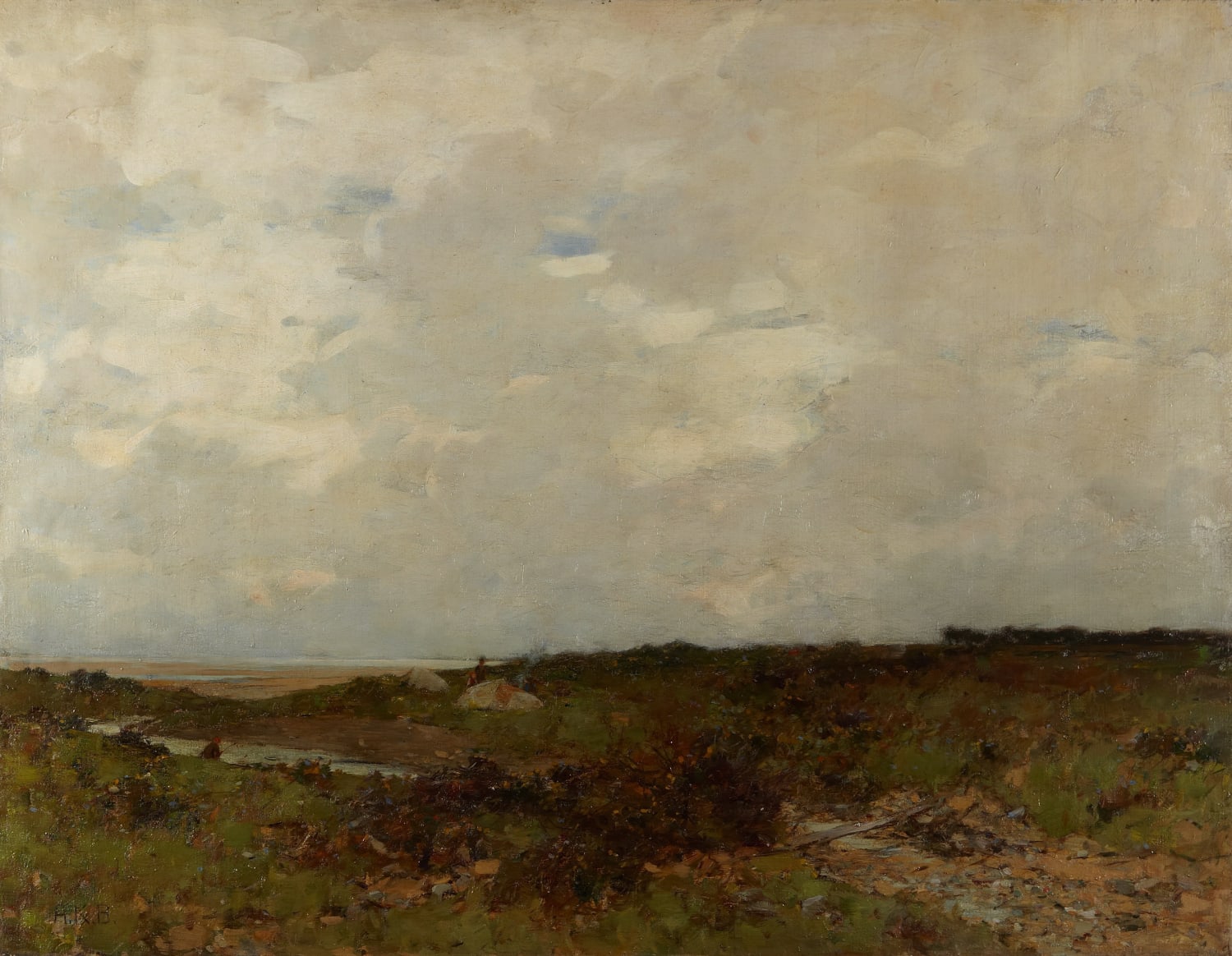 Alexander Kellock Brown RSA (1849-1922), A Grey Day  Oil on canvas, around 1907, 86.9 x 113.2 cm  RSA Diploma Collection (Deposited, 1908) 1994.153