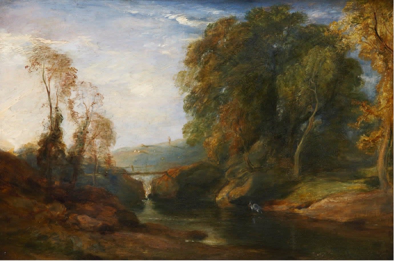 William Simson RSA (1800-47) Landscape  oil on panel, around 1831, 30.5 x 46.3cm  RSA Diploma Collection (Deposited 1831) 1995.102