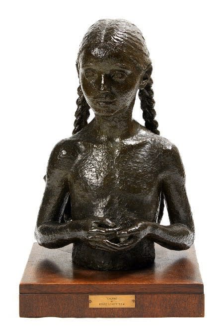 Benno Schotz RSA (1891-1984) Cherna  bronze, 1937, 49.0 x 34.0 x 29.0cm  Purchased by the RSA, (1946) 2008.021