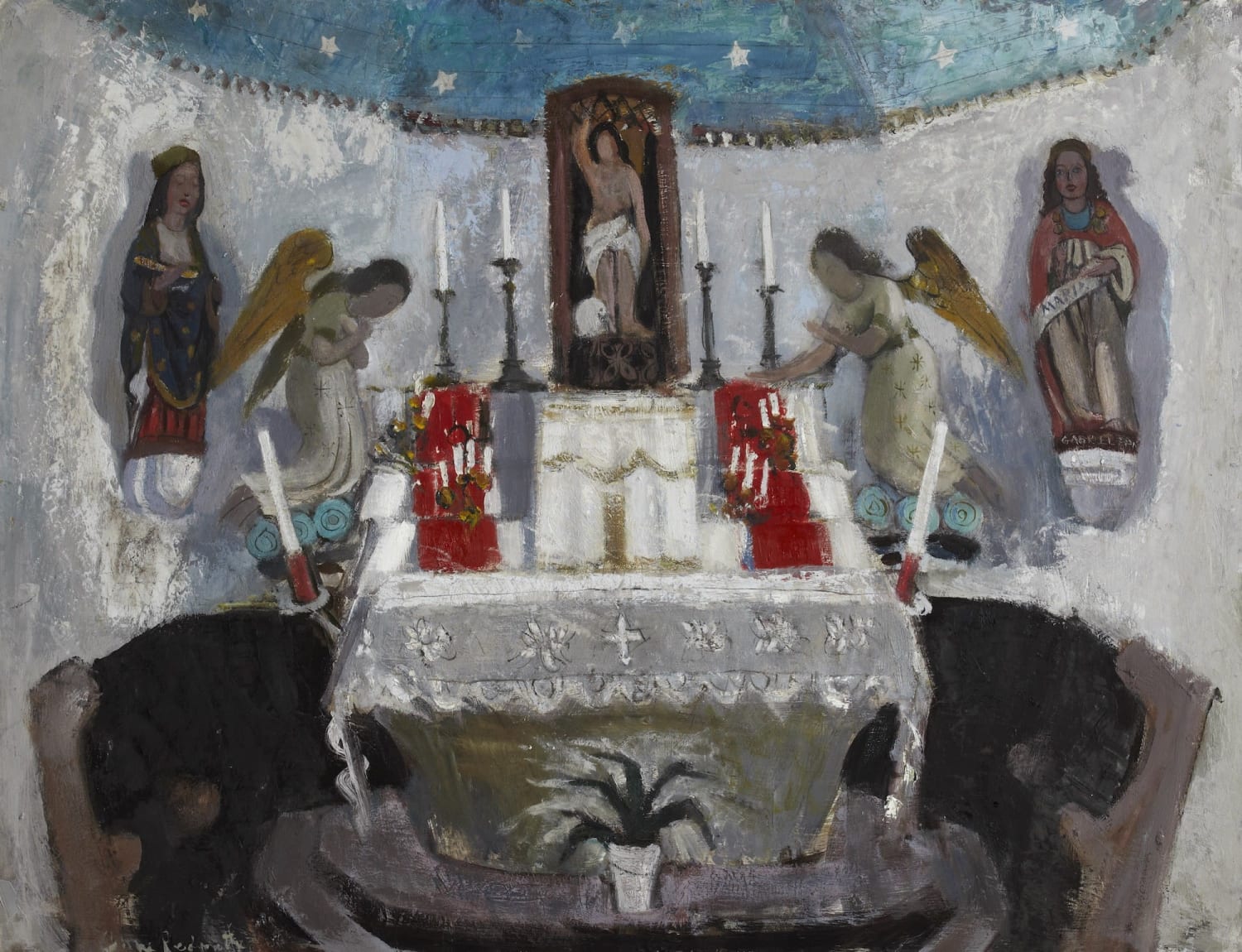 Anne Redpath RSA RSW (1895-1965) In the Church of St Jean, Tréboul  oil on board, around 1953-54 86.3 x 111.6cm  RSA Diploma Collection (Deposited 1956) 1995.03