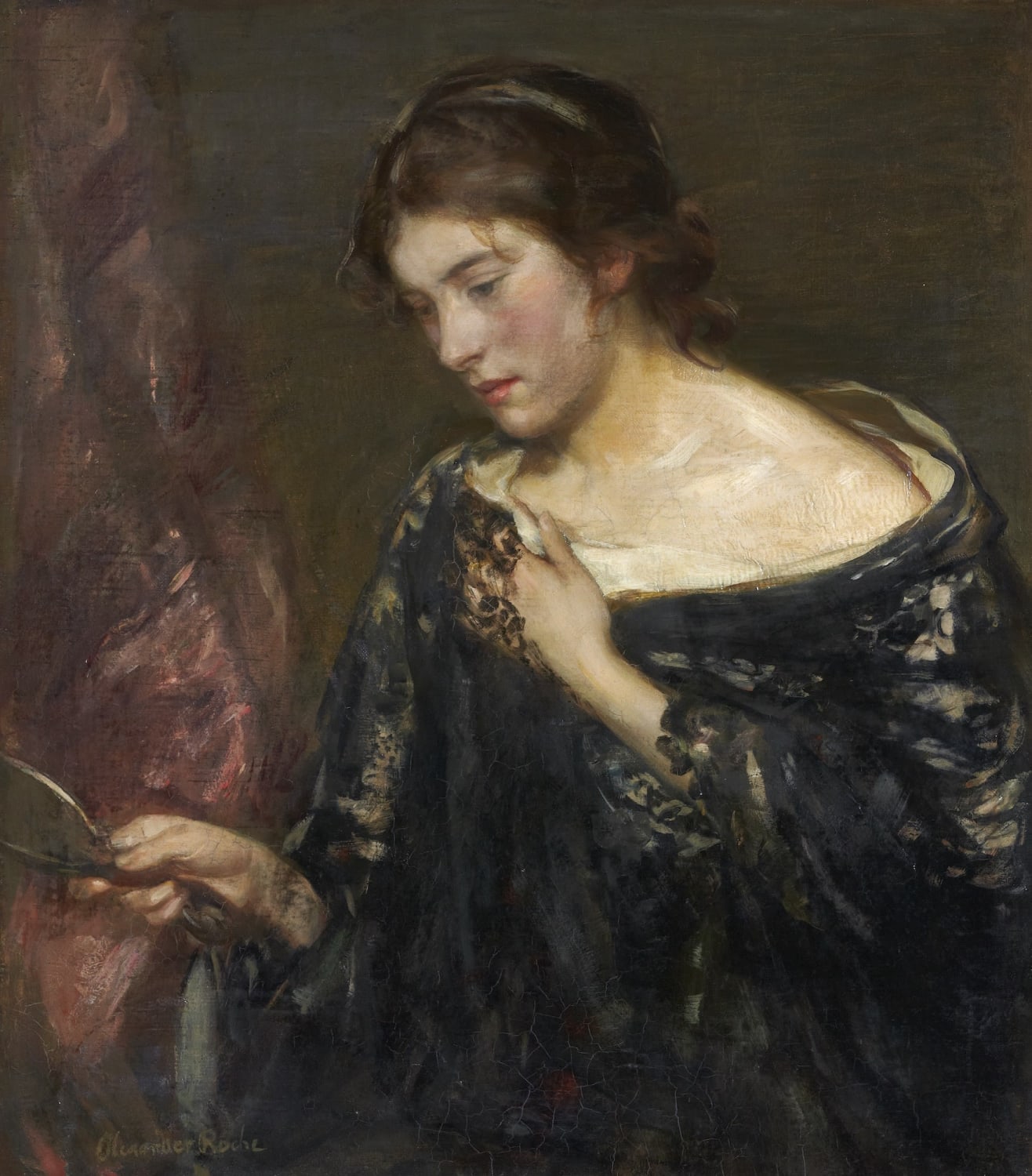 Alexander Ignatius Roche RSA (1861-1921) Margaret  oil on canvas, around 1900, 81.6 x 71.5cm  RSA Diploma Collection (Deposited 1900) 1994.095