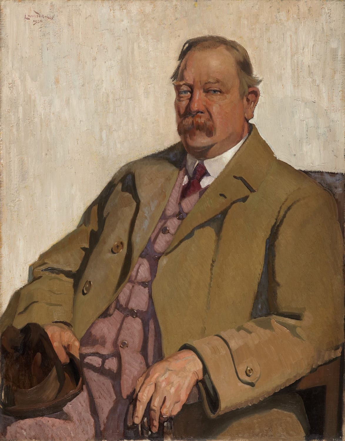 Ernest Stephen Lumsden RSA (1883-1948), Portrait of Professor A P Lawrie DSc, Professor of Chemistry to the Royal Academy of Fine Arts  Oil on canvas, 1930, 89.1 x 69.5cm  RSA Diploma Collection (Deposited, 1933) 2000.01