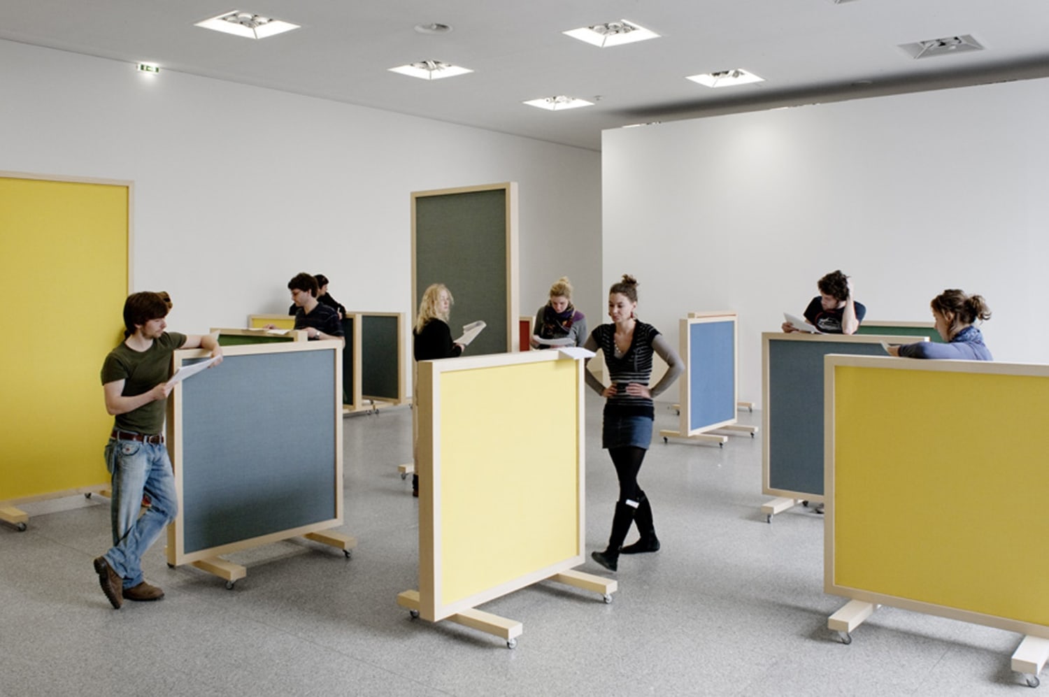 A Volvo Bar, 2008 Dyed Hessian, wood, vinyl texts, script, actors Photo © David Ertl