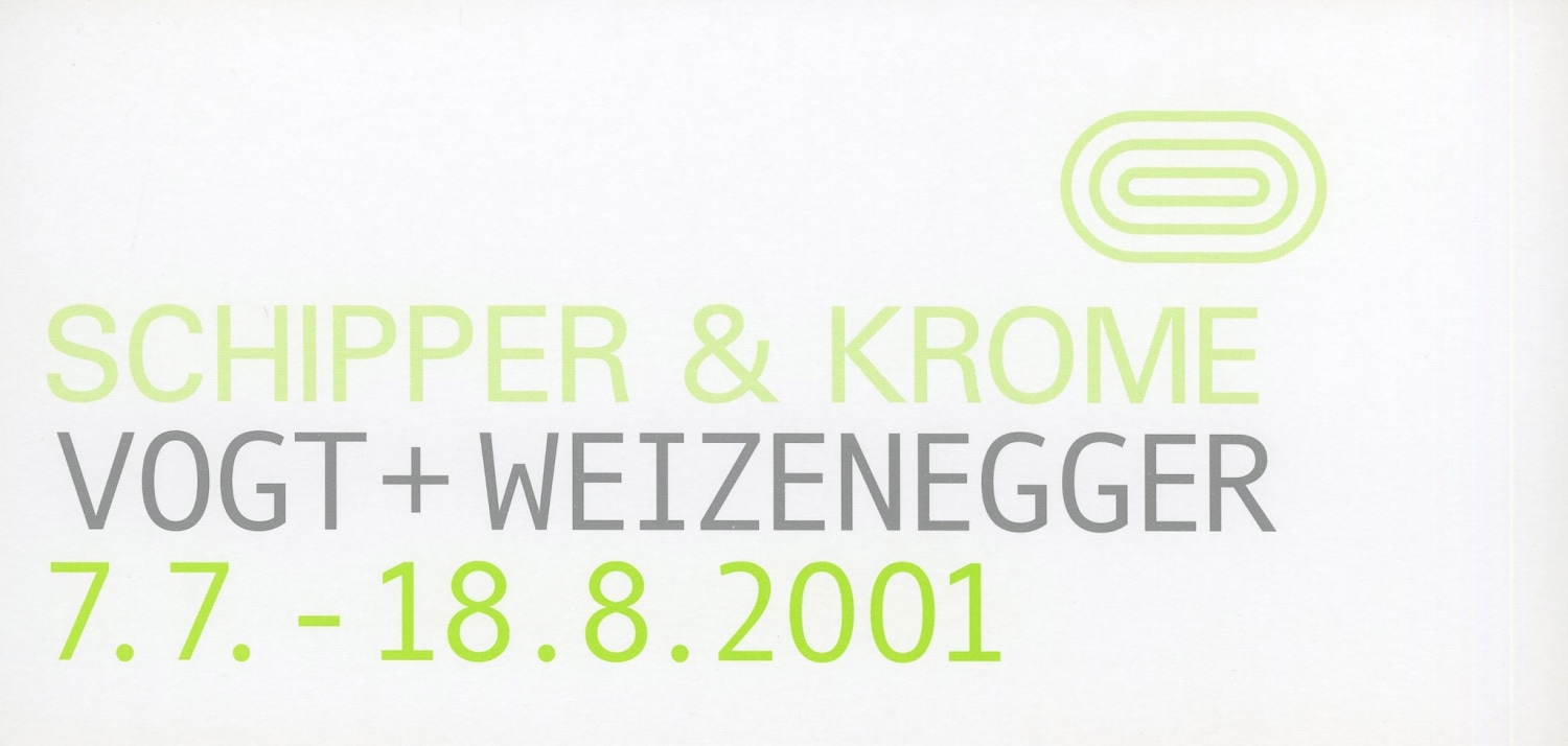 Original exhibition invitation (recto)