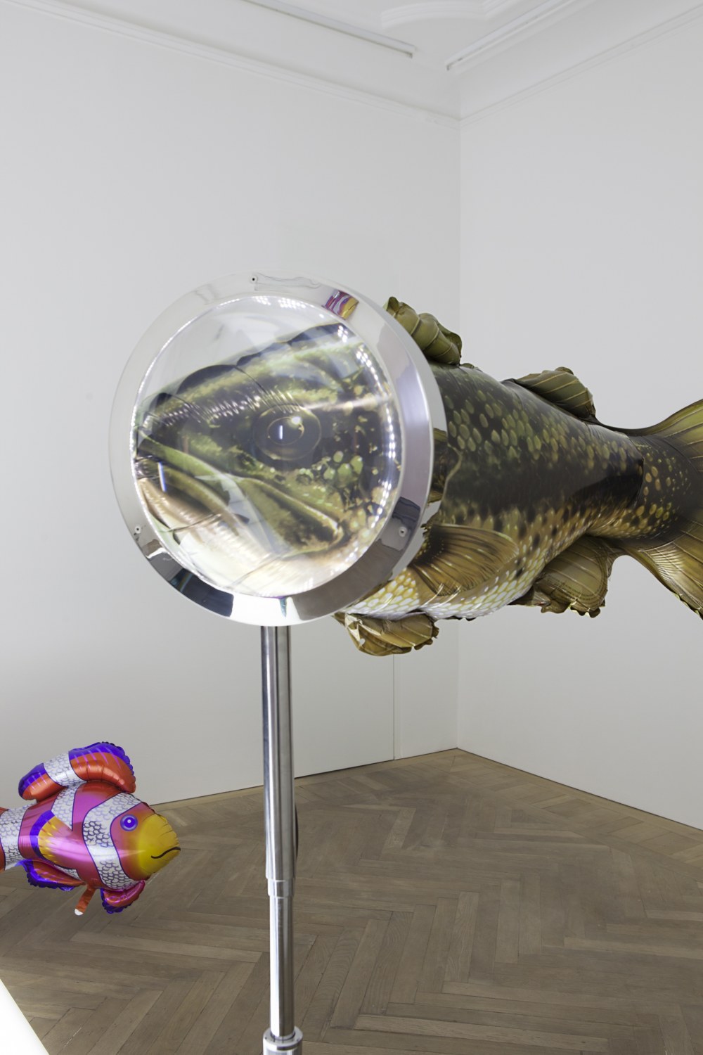Quasi Objects: My Room is a Fish Bowl, AC/DC Snakes, Happy Ending, Il Tempo del Postino, Opalescent acrylic glass podium,...