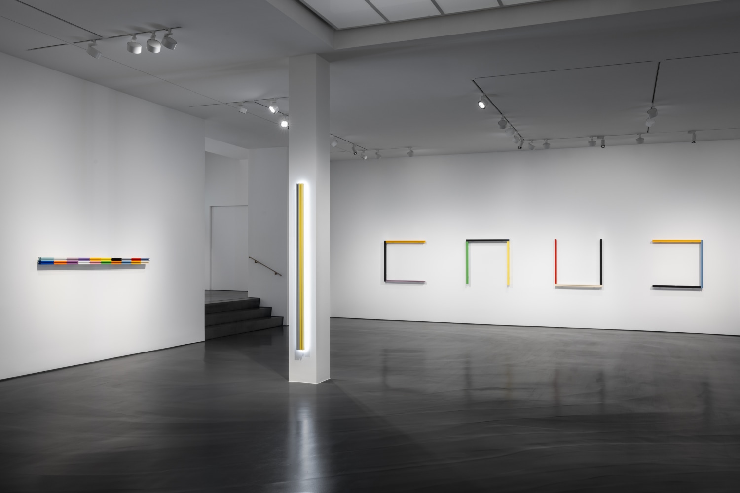 Exhibition view: Liam Gillick, Fact Structures Amount StructuresLanguage Structures, Esther Schipper, Berlin, 2024. Photo © Andrea Rossetti