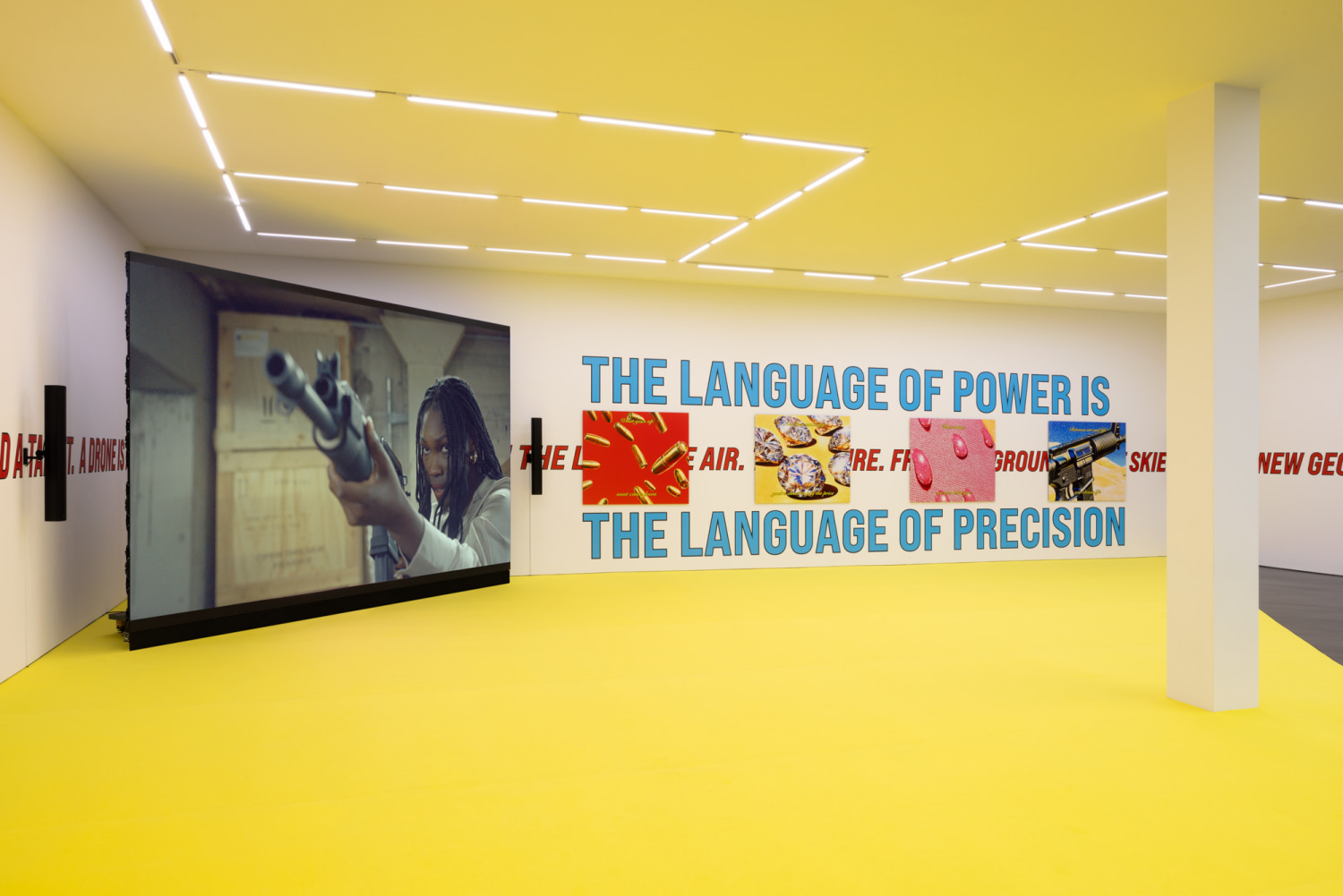 Exhibition view: Cemile Sahin, ROAD RUNNER, Esther Schipper, Berlin, 2025. Photo: © Andrea Rossetti