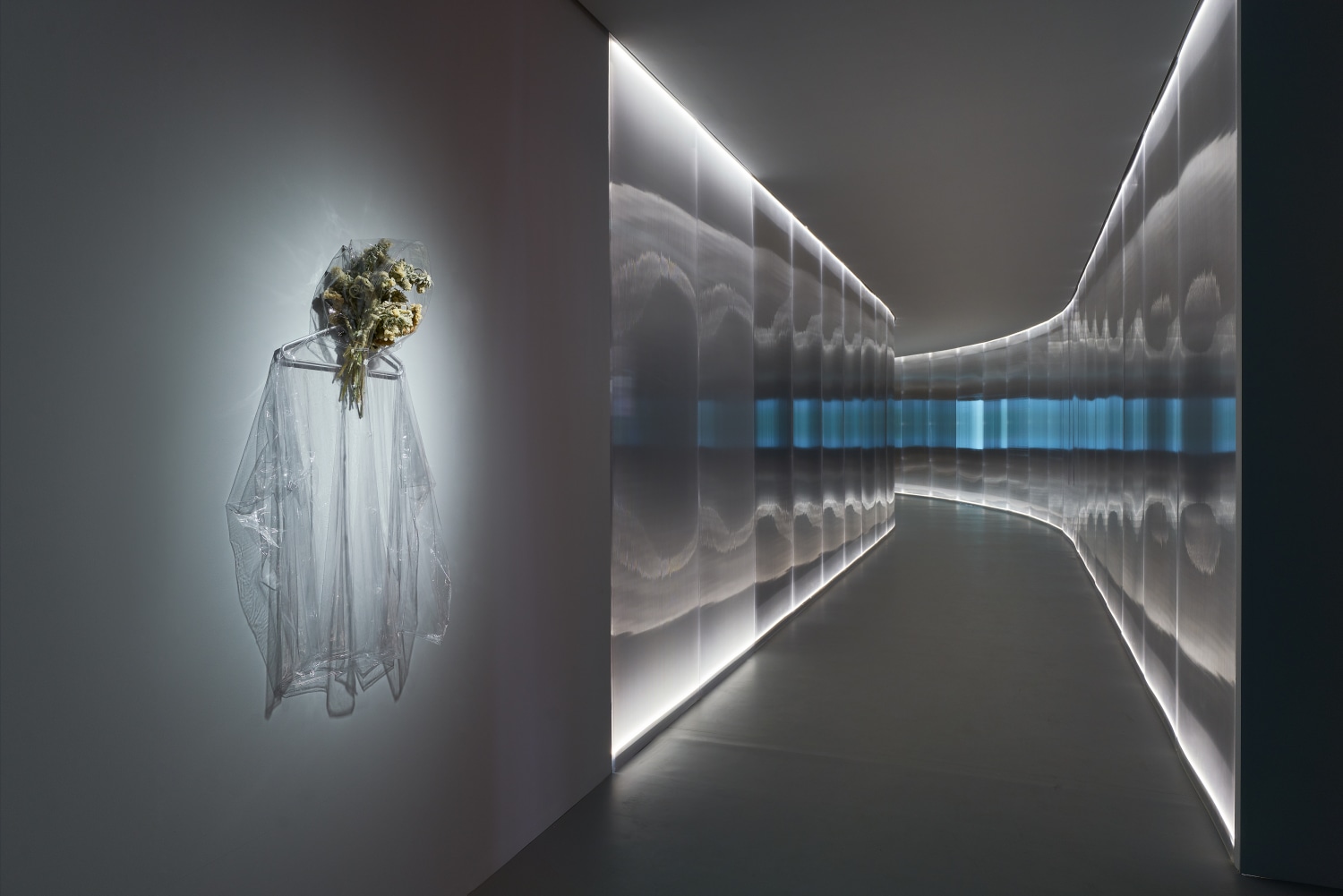 Installation view of 'Anicka Yi: There Exists Another Evolution, But In This One,' UCCA Center for Contemporary Art，2025. Photograph by...