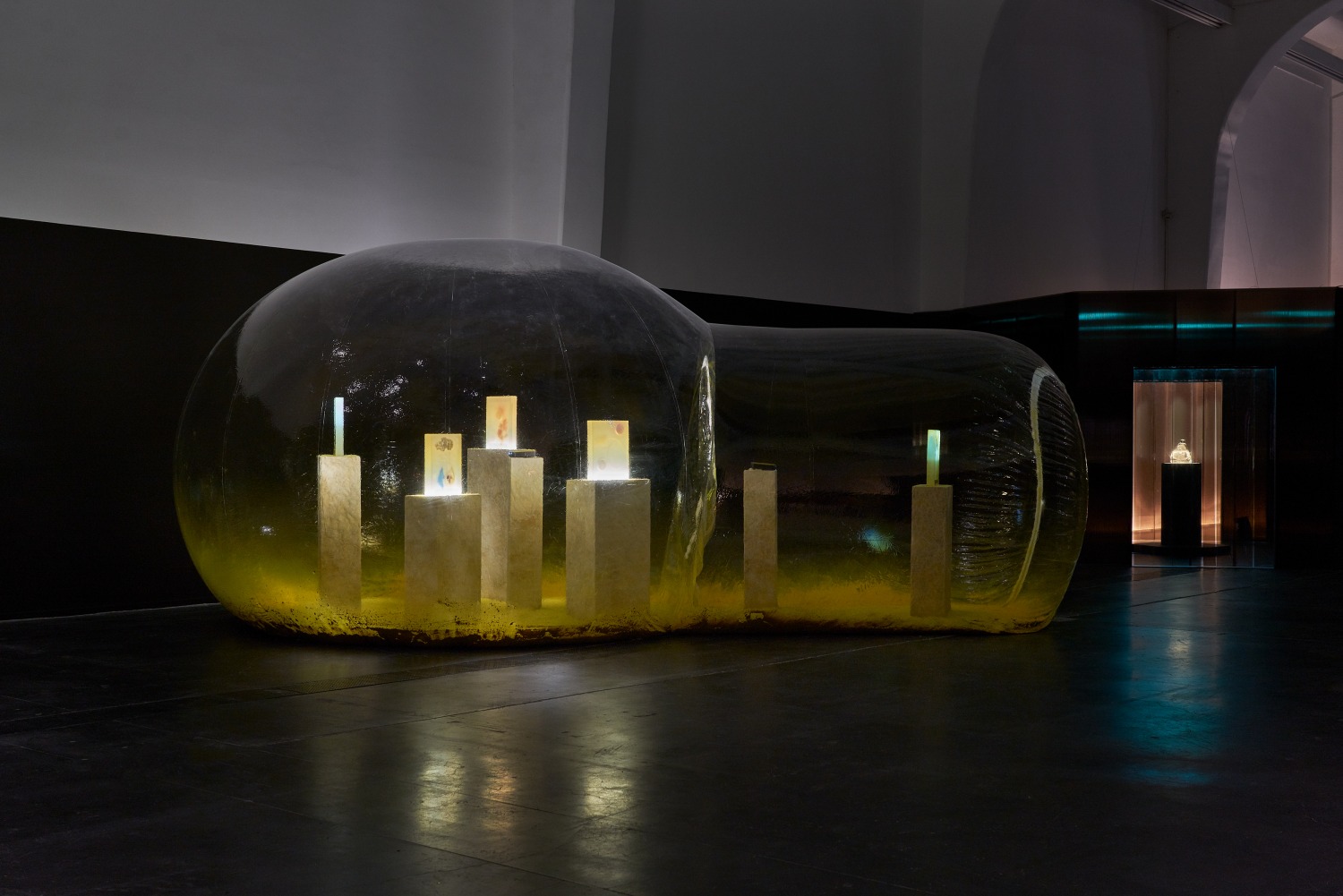 Installation view of 'Anicka Yi: There Exists Another Evolution, But In This One,' UCCA Center for Contemporary Art，2025. Photograph by...