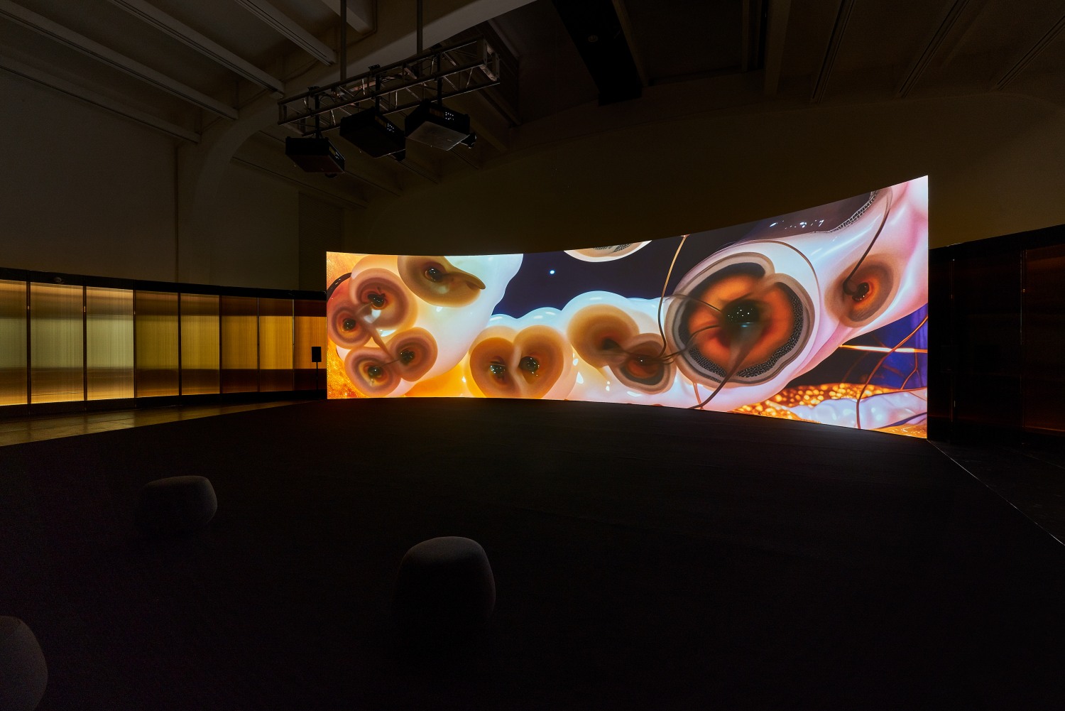 Installation view of 'Anicka Yi: There Exists Another Evolution, But In This One,' UCCA Center for Contemporary Art，2025. Photograph by...