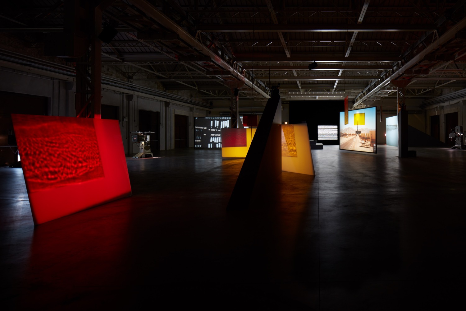 Exhibition view: From Source to Poem to Rhythm to Reader, Pirelli HangarBicocca, Milan, 2017 © VG Bild-Kunst, Bonn, 2020 Photo...