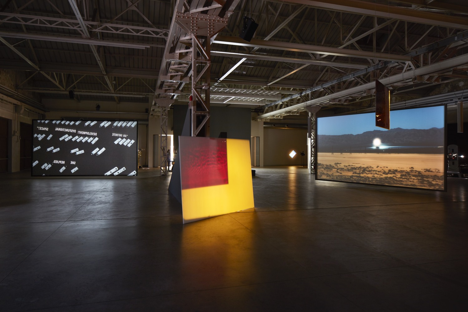 Exhibition view: From Source to Poem to Rhythm to Reader, Pirelli HangarBicocca, Milan, 2017 © VG Bild-Kunst, Bonn, 2020 Photo...
