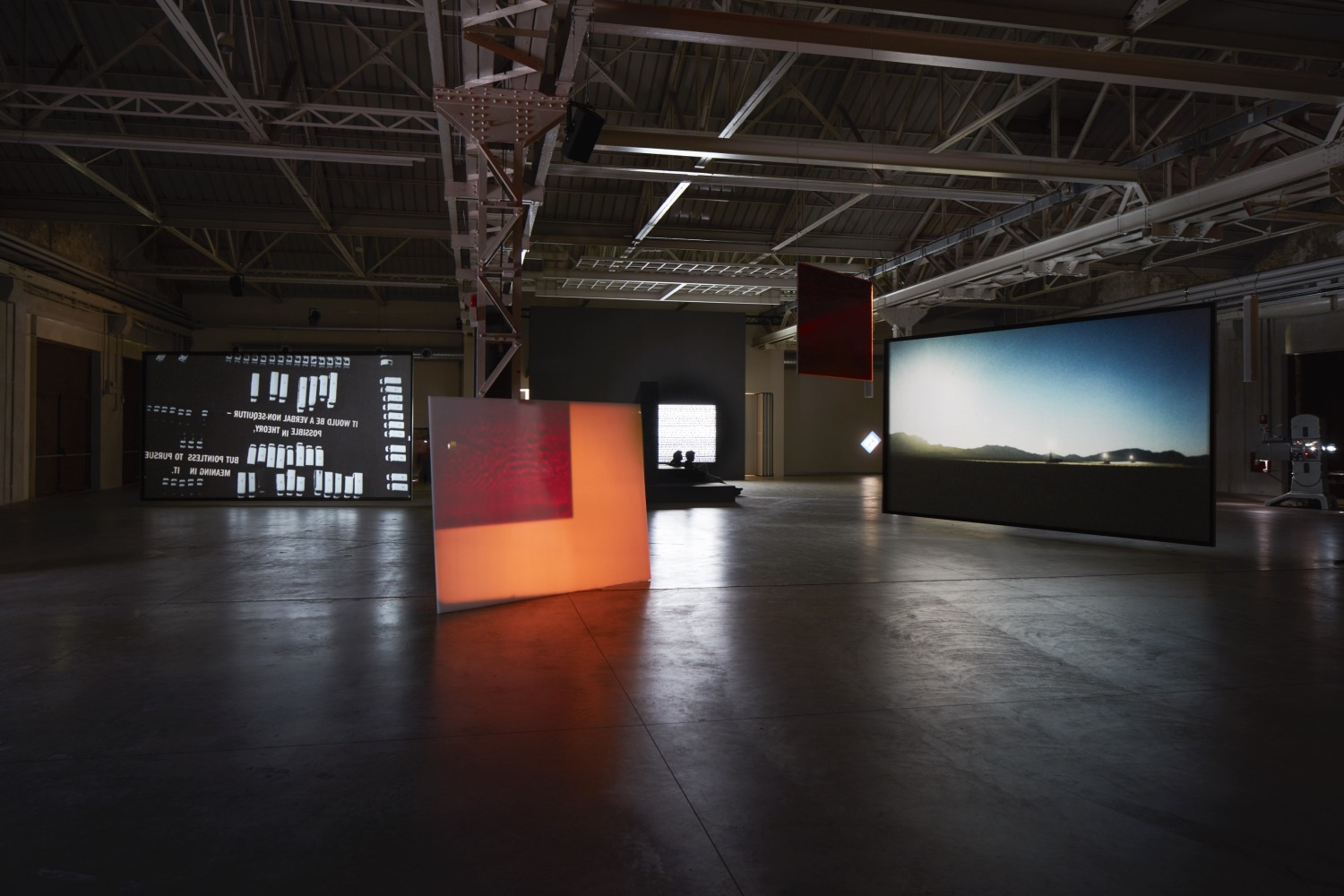Exhibition view: From Source to Poem to Rhythm to Reader, Pirelli HangarBicocca, Milan, 2017 © VG Bild-Kunst, Bonn, 2020 Photo...