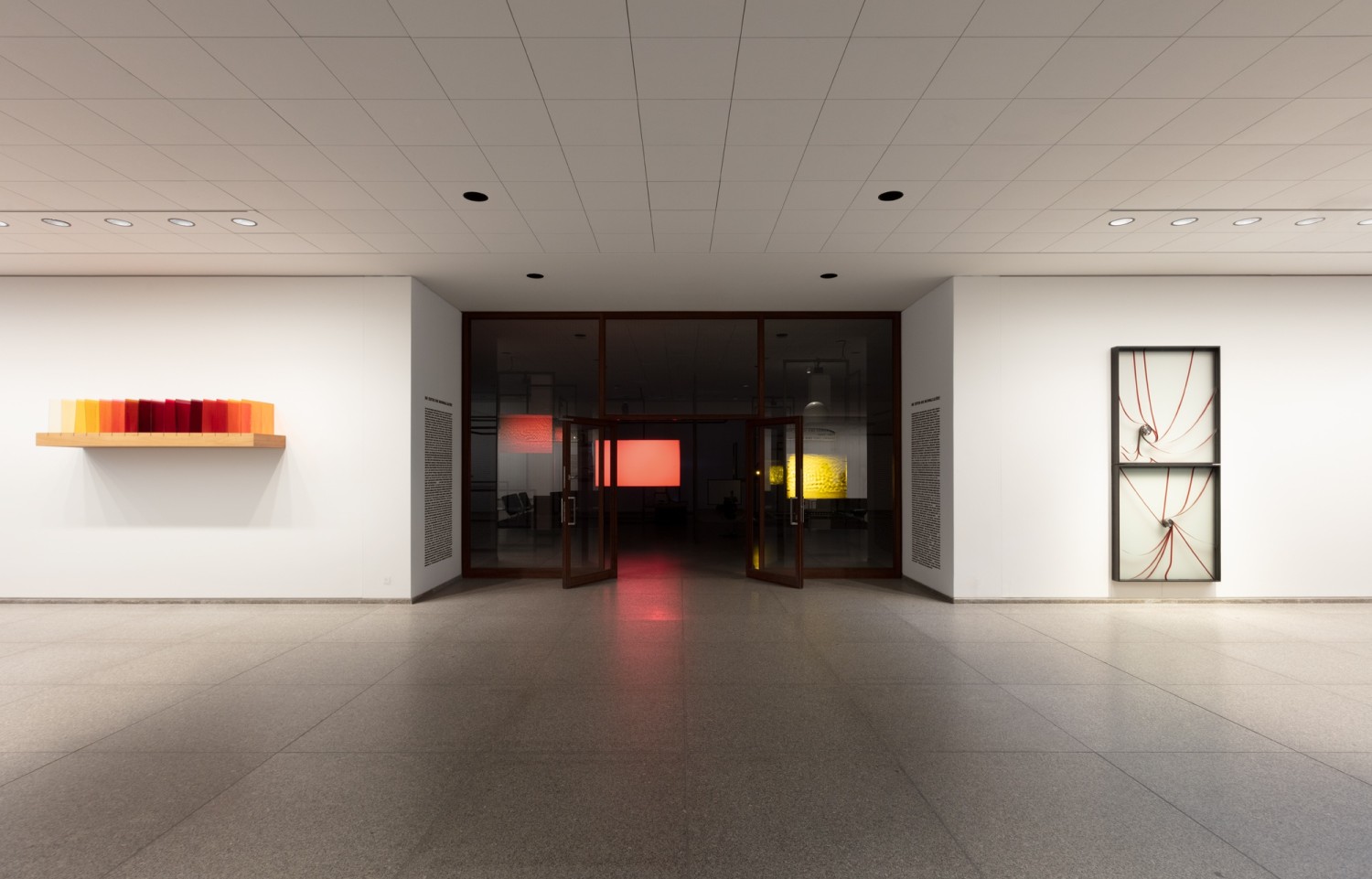 Exhibition view: Rosa Barba, In a Perpetual Now, Neue Nationalgalerie, Berlin, 2021 Photo © Andrea Rossetti