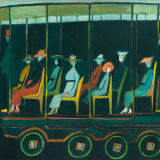 Hedda Sterne, Untitled (Trolley), circa 1944