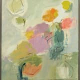 Chloë Lamb Lime and Pink, 2024 Oil on linen canvas, 40 x 35 in. (101.6 x 88.9 cm)