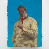 Samuel Guy Privateer, 2025 Oil on panel, 13 1/4 x 9 1/4 x 1 3/4 in. (33.7 x 23.5 x...