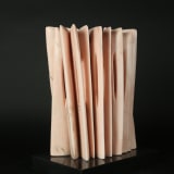 Pablo Atchugarry Untitled, 2025 Pink Portugal marble, 20 1/8 x 14 x 8 7/8 in. (51 x 35.5 x 22.5...