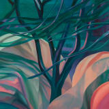 Rachel MacFarlane Squall Lines, 2024 Oil on canvas, 72 x 60 in. (182.9 x 152.4 cm)