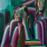 Justine Otto Happy Hour, 2022 Oil on canvas, 27 1/2 x 19 3/4 in. (70 x 50 cm)