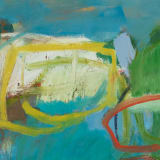 Chloë Lamb Above and Beyond, 2023 Oil on linen canvas, 40 x 35 in. (101.6 x 88.9 cm)
