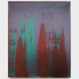 John Knuth New Track, 2025 Acrylic/flyspeck on canvas, 44 x 36 in. (111.8 x 91.4 cm)