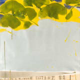 Teruko Yokoi Gingko, 2004 Egg tempera, metallic paint, and collage on paper, 24 1/2 x 18 3/8 in. (62.3 x...