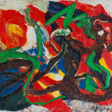Karel Appel Composition, circa 1960 Acrylic on canvas, 18 1/4 x 21 3/4 inches (46.4 x 55.2 cms)