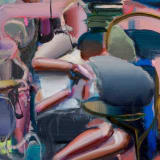 Justine Otto Turquoise Underground, 2023 Oil on canvas, 27 1/2 x 19 3/4 in. (70 x 50 cm)