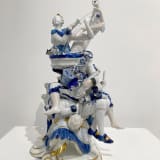Justine Otto Blue Suite I, 2024 Porcelain and epoxy resin, 11 1/4 x 8 x 4 1/2 in. (28.6 x...