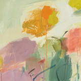 Chloë Lamb Lime and Pink, 2024 Oil on linen canvas, 40 x 35 in. (101.6 x 88.9 cm)