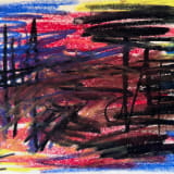 Michael (Corinne) West Untitled, circa 1960s Oil pastel and paper, 5 7/8 x 8 7/8 in. (14.9 x 22.5 cm)