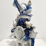 Justine Otto Blue Suite I, 2024 Porcelain and epoxy resin, 11 1/4 x 8 x 4 1/2 in. (28.6 x...