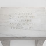 Jenny Holzer, In a dream you saw a way to survive and you were full of joy, 1998