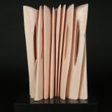 Pablo Atchugarry Untitled, 2025 Pink Portugal marble, 20 1/8 x 14 x 8 7/8 in. (51 x 35.5 x 22.5...