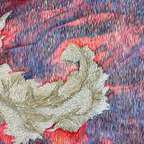 Hayoon Jay Lee The Spaces Between Us, 2024 Rice, modeling paste, and acrylic on wood panel, 32 x 32 x...