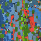 Carl Robert Holty, Abstraction in Blue, Green and Red, 1948