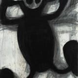 Joyce Pensato Mickey Fried Up, 1990 Charcoal on paper, 30 x 22 in. (76.2 x 55.9 cm)