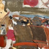 Janice Biala Bullfight, 1956 Oil and collage on canvas, 24 x 36 in. (61 x 91.4 cm)