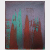 John Knuth New Track, 2025 Acrylic/flyspeck on canvas, 44 x 36 in. (111.8 x 91.4 cm)