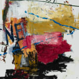 Alessandro Painsi Sad Baby, 2024 Oil on jute, 35 3/8 x 27 1/2 in. (90 x 70 cm)