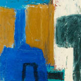 Chloë Lamb Industry, 2024 Oil and collage on board, 10 1/2 x 10 in. (26.7 x 25.4 cm)