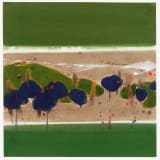 Teruko Yokoi Untitled, 1978 Egg tempera and metallic paint on paper, 11 x 10 7/8 in. (27.9 x 27.6 cm)