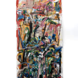 Despina Stokou My Land, Land Mine, 2024 Oil and mixed media collage on canvas, 72 x 36 in. (182.9 x...