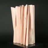 Pablo Atchugarry Untitled, 2025 Pink Portugal marble, 20 1/8 x 14 x 8 7/8 in. (51 x 35.5 x 22.5...