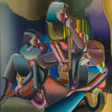 Justine Otto O.T. (Three), 2022 Oil on canvas, 63 x 51 1/8 in. (160 x 130 cm)
