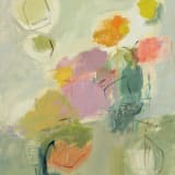 Chloë Lamb Lime and Pink, 2024 Oil on linen canvas, 40 x 35 in. (101.6 x 88.9 cm)
